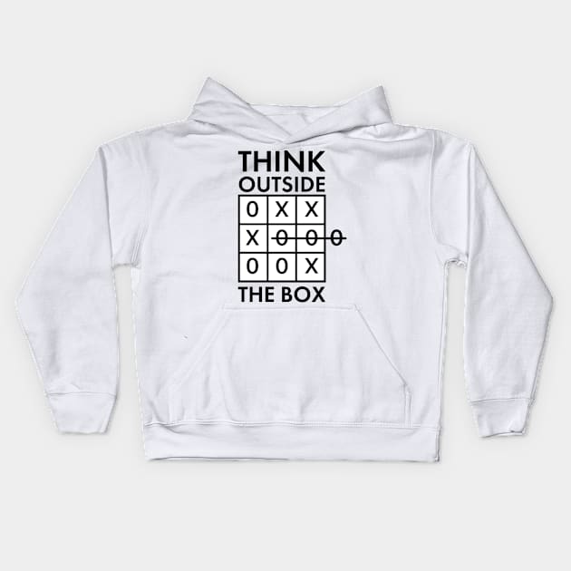 Think outside the box Kids Hoodie by labstud